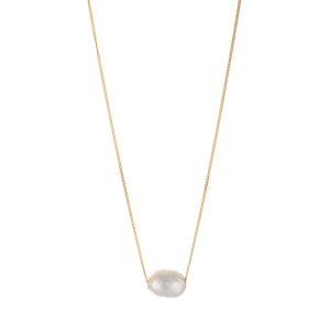 White Floating Pearl Pendant