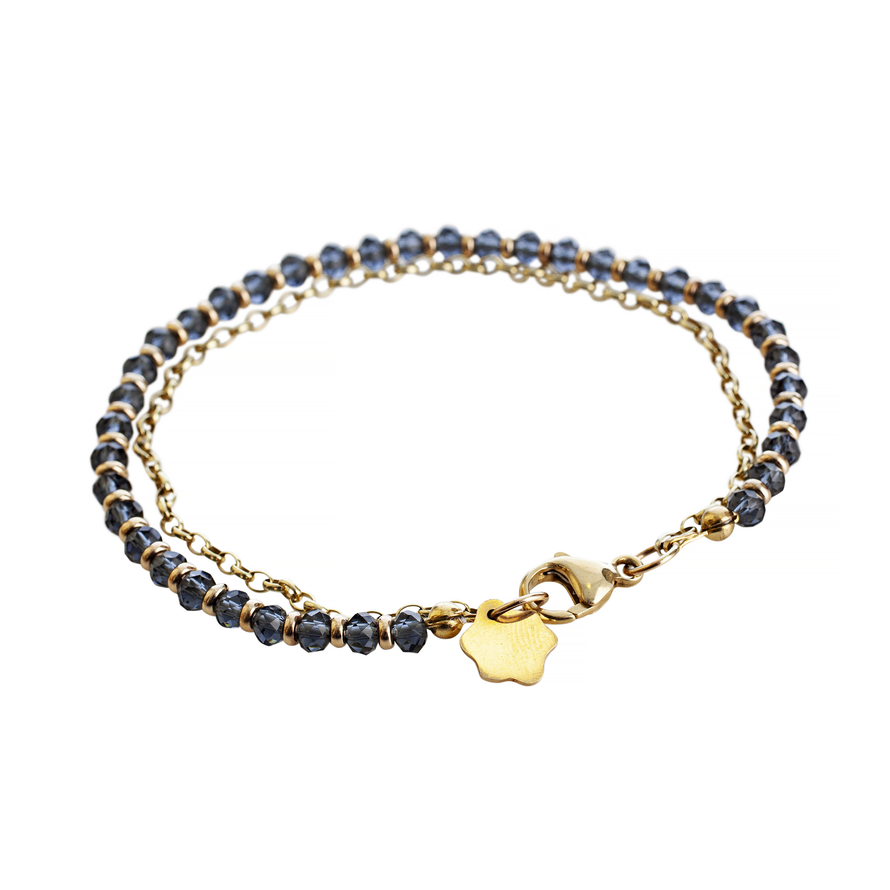Ripple Gold and Iolite Bracelet - Image 2