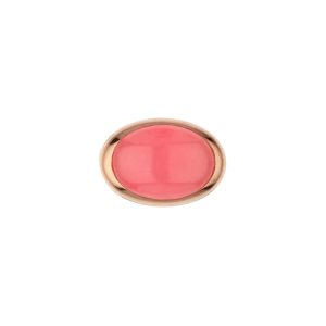 Pink Jade and Rose Gold Plated Clasp