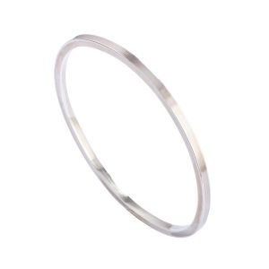 Square Silver Bangle